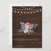 Party Holzbau Rustikal New Zuhause Einladung (Rückseite)