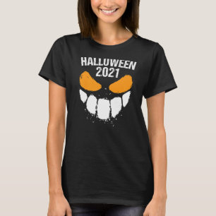 Party Horror Kostüm Verkleidung Creepy 2021 Hallow T-Shirt