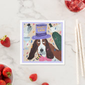 Party-Hund Basset Hound  Serviette (Beispiel)