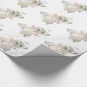 Party-Hund Geschenkpapier (Ecke)