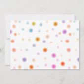 Party Hund Kinder erste Geburtstag Einladung (Rückseite)