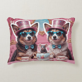 Party Hunde und Maus Dekokissen