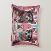 Party Hunde und Maus Dekokissen (Rückseite(Vertikal))