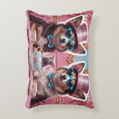 Party Hunde und Maus Dekokissen (Vorderseite(Vertikal))