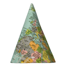 Party-Hut - Mehrfarbenkarte Partyhütchen