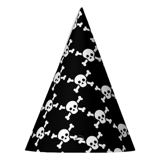 Party-Hut mit den weißen Schädeln u. den Partyhütchen (Links)