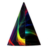 Party-Hut mit farbigen Lichtern Partyhütchen (Rückseite)