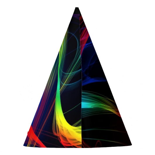 Party-Hut mit farbigen Lichtern Partyhütchen (Rückseite)