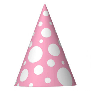 Party-Hut mit rosa Flecken Partyhütchen
