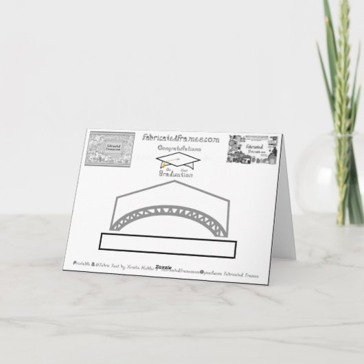 Party-Hut mit weißem und silbergradischem Cap oder Karte (Rückseite)