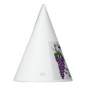 Party-Hut St. Urho mit Trauben und finnischer Partyhütchen (Links)