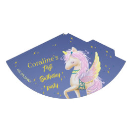 Party Hut zum ersten Geburtstag mit Einhorn. Partyhütchen