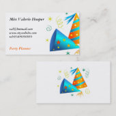 Party-Hüte Visitenkarte (Vorne/Hinten)