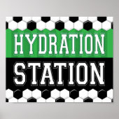 Party-HYDRATION-STATION-Schild Poster (Vorne)