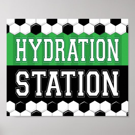 Party-HYDRATION-STATION-Schild Poster (Vorne)