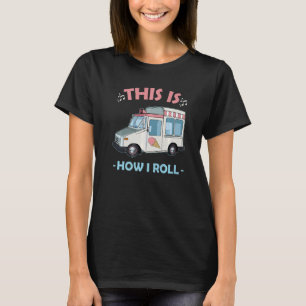 Party Ice Creme Musikalischer LKW Sommerfrische Vi T-Shirt