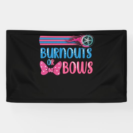 Party-Idee für Ausbrüche oder Bows Gender Reveal Banner (Horizontal)