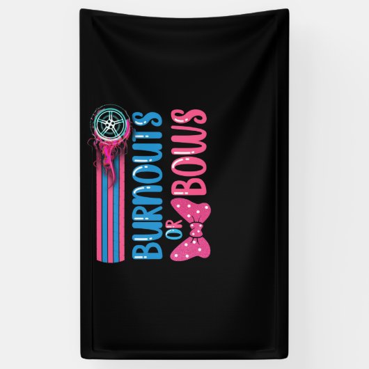 Party-Idee für Ausbrüche oder Bows Gender Reveal Banner (Vertikal)