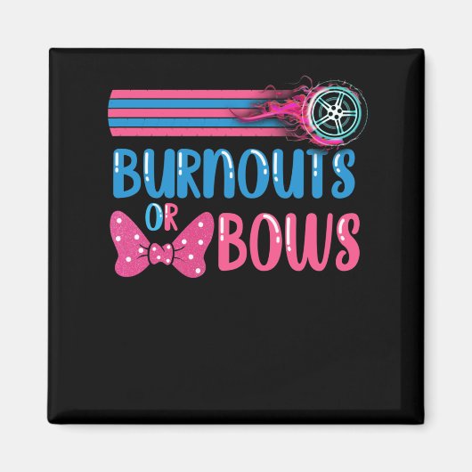 Party-Idee für Ausbrüche oder Bows Gender Reveal Magnet (Vorne)