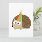 Party Igel Einladung (Stehend Vorderseite)