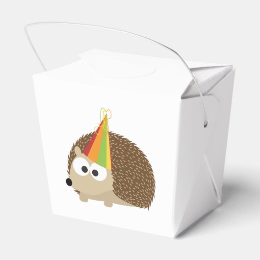 Party Igel Geschenkschachtel (Rückseite)
