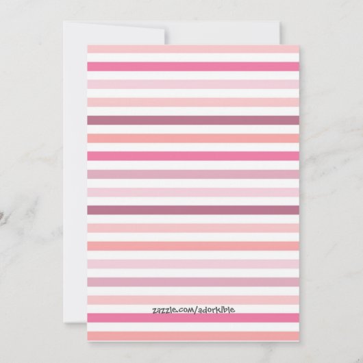 Party Igel und Cupcake Einladung (Rückseite)