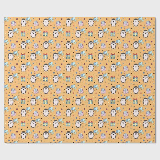 Party-Igel Wrapper Geschenkpapier (Flach)