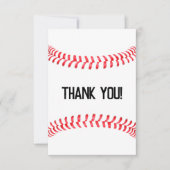 Party im Baseball-Format - Benutzerdefinierter Tex Dankeskarte (Vorderseite)