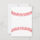 Party im Baseball-Format - Benutzerdefinierter Tex Dankeskarte (Rückseite)