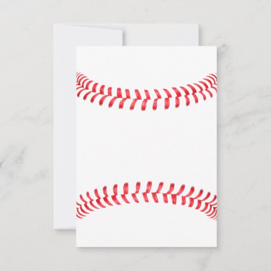 Party im Baseball-Format - Benutzerdefinierter Tex Dankeskarte (Rückseite)