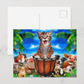 Party im Betrieb Postkarte (Vorne/Hinten)