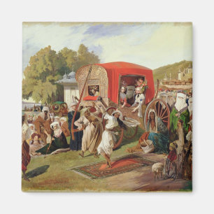 Party im Freienin der Türkei, c.1830-60 Magnet