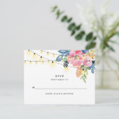 Party im Garten, Blume und Lichtbestrahlung Postkarte (Stehend Vorderseite)