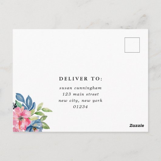 Party im Garten, Blume und Lichtbestrahlung Postkarte (Rückseite)