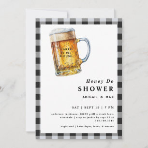 Party im Haus Honey Do Paare Hochzeitsdusche Einladung