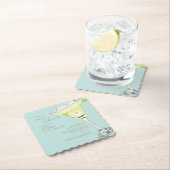 Party im Haus Margarita Turquoise Dusche Untersetzer (Vor Ort)