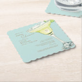 Party im Haus Margarita Turquoise Dusche Untersetzer (angewinkelt)