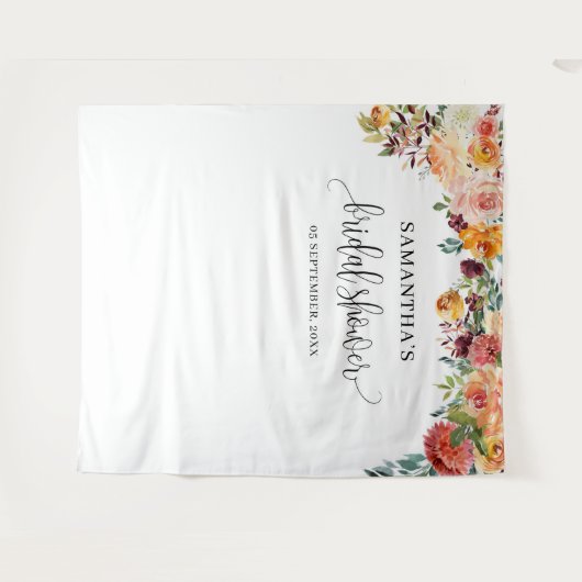 Party im Herbst rot-orange Wandteppich (Vorderseite (Horizontal))