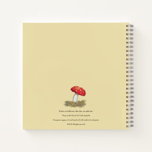 Party im Holzheft Notizblock (Rückseite)