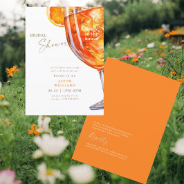 Party im House Aperol Spritz Brautparty Einladung