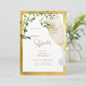 Party im House Champagne Brautparty Einladung (Stehend Vorderseite)