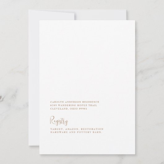 Party im House Champagne Brautparty Einladung (Rückseite)