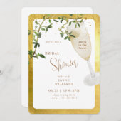 Party im House Champagne Brautparty Einladung (Vorne/Hinten)