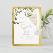 Party im House Champagne Brautparty Einladung (Stehend Vorderseite)