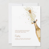 Party im House Champagne Tower 2 Brautparty Einladung (Rückseite)