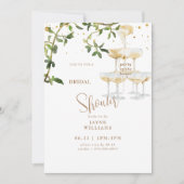 Party im House Champagne Tower 3 Brautparty Einladung (Vorderseite)