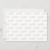 Party im House Margarita Engagement Party II Einladung (Rückseite)