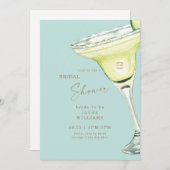 Party im House Margarita Turquoise Dusche Inv Einladung (Vorne/Hinten)