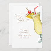 Party im House Pina Colada Brautparty Einladung (Vorne/Hinten)