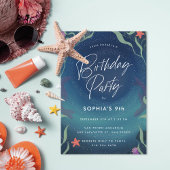 Party im Kindergeburtstag des Ozeans Einladung